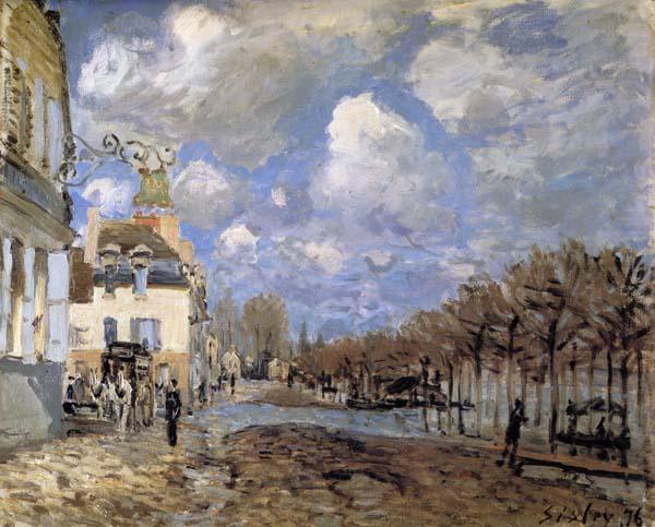 Boat in the Flood at Port-Marly, Alfred Sisley